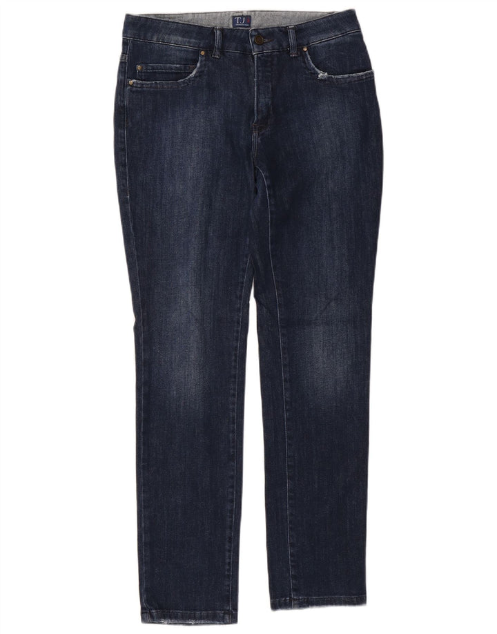 TRUSSARDI Femme Jean Slim W29 L30 Bleu Marine Coton