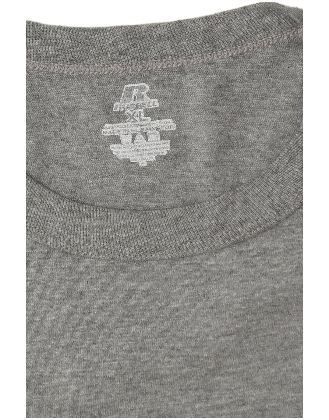 RUSSELL ATHLETIC T-Shirt Graphique Homme Haut XL Gris Coton