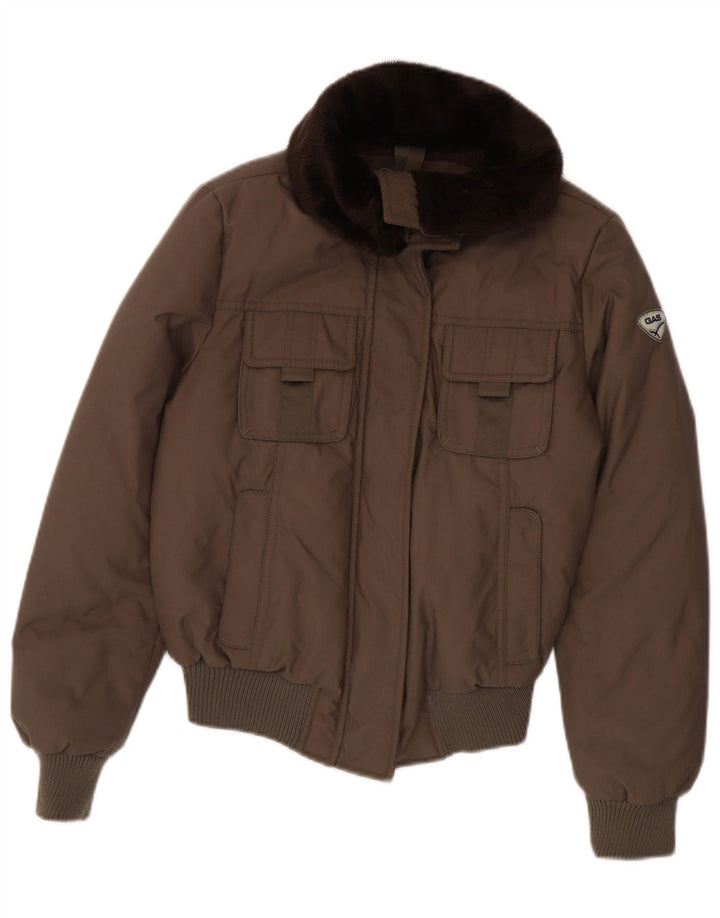 Gas Veste matelassée Femme EU 40 Marron Moyen Polyamide