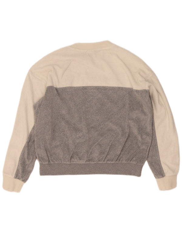 Champion Sweat-shirt graphique pour femme UK 14 Medium White Colourblock
