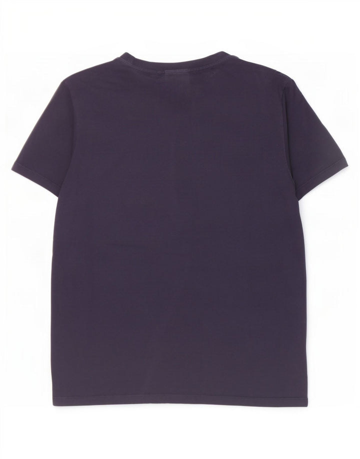 Hugo Boss Homme T-Shirt Top Bleu Marine Moyen Coton