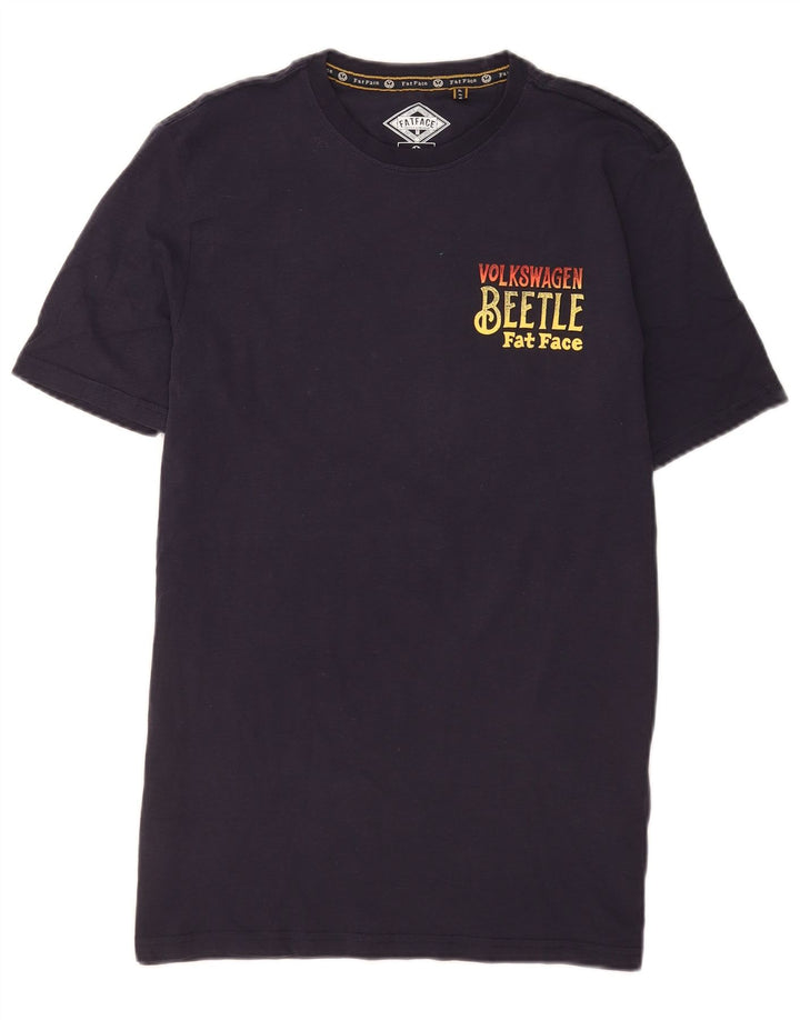 Fat Face T-Shirt Graphique Homme Bleu Marine Moyen Coton