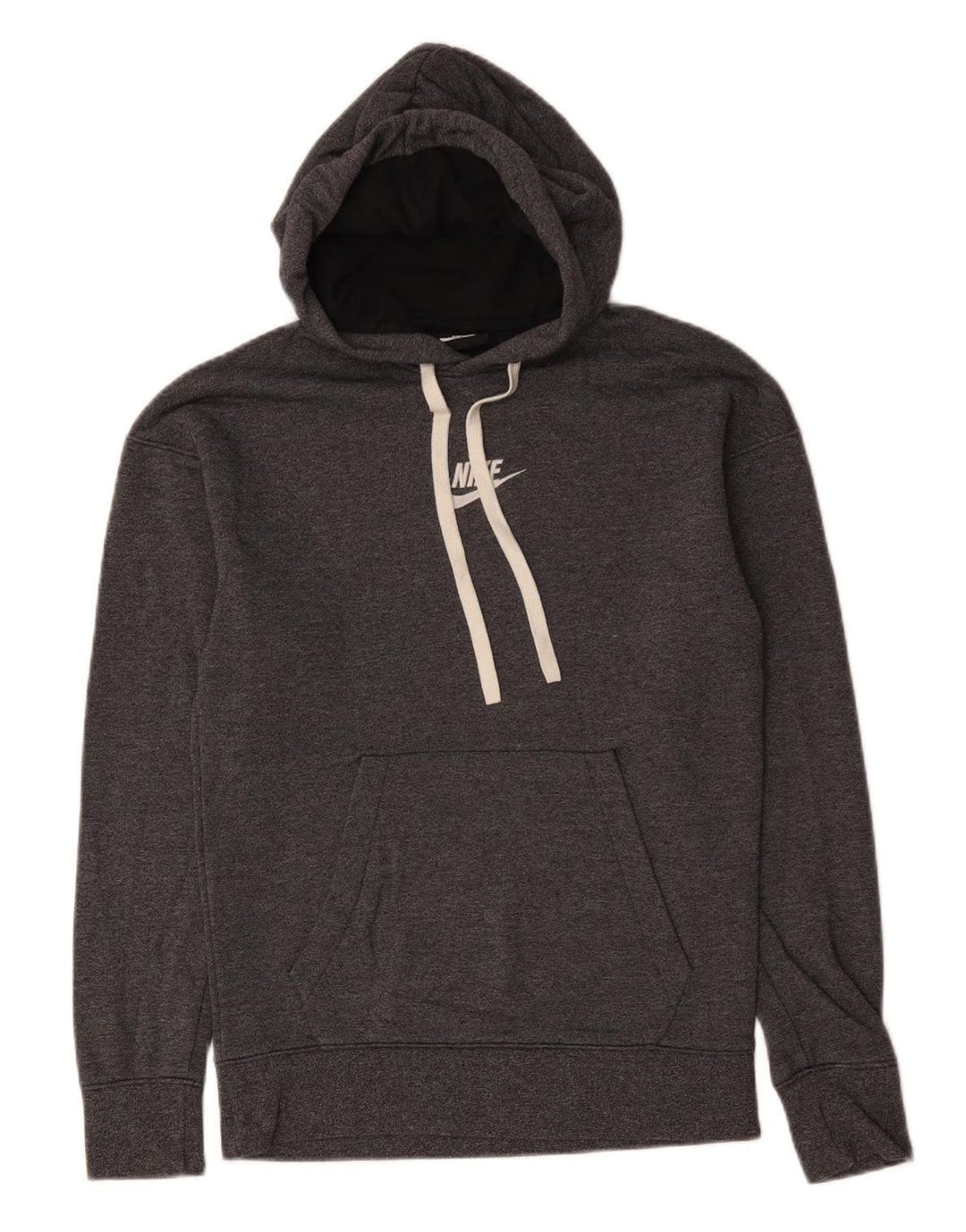 NIKE Pull à capuche pour femme UK 12 Coton gris moyen