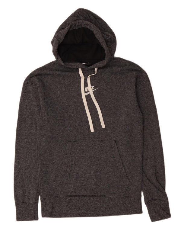 NIKE Pull à capuche pour femme UK 12 Coton gris moyen