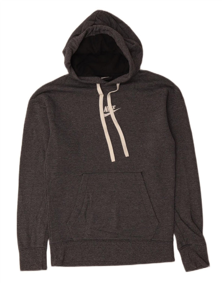 NIKE Pull à capuche pour femme UK 12 Coton gris moyen