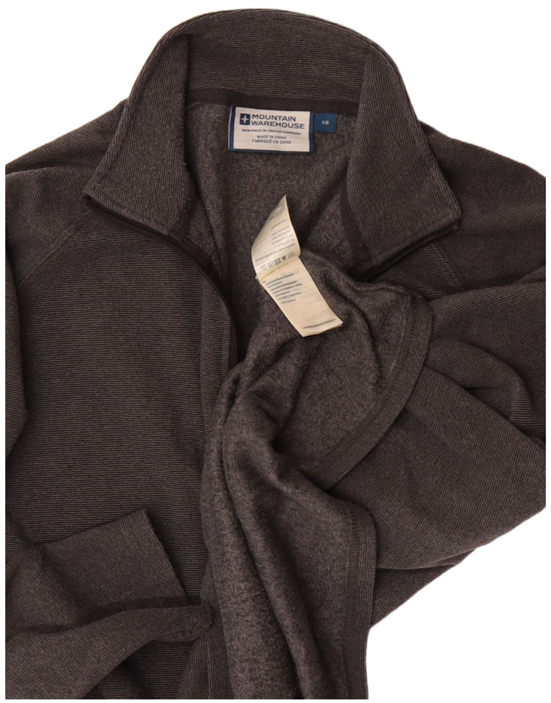 Mountain Warehouse Haut de Survêtement Pull Homme Gris Moyen Polyester