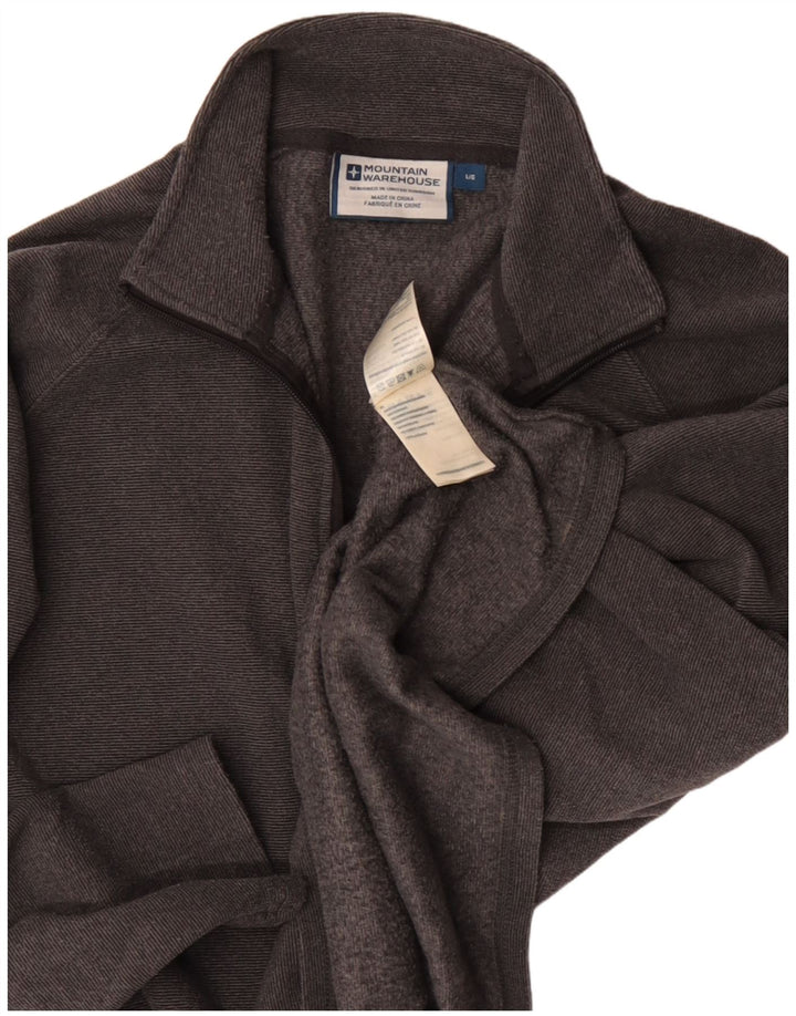 Mountain Warehouse Haut de Survêtement Pull Homme Gris Moyen Polyester