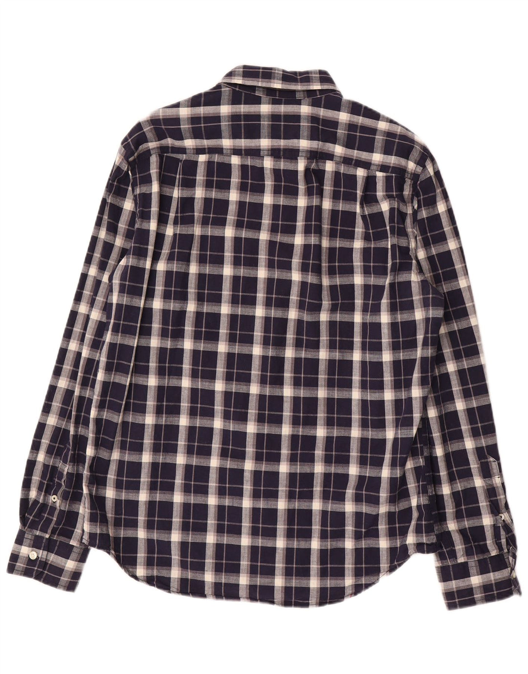 American Eagle Chemise Homme Bleu Marine Moyen Carreaux Coton