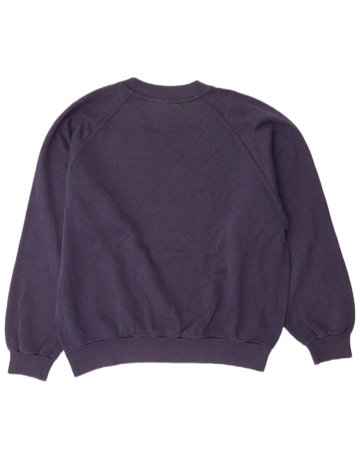 Asics Sweat-shirt pour homme en coton bleu marine Small