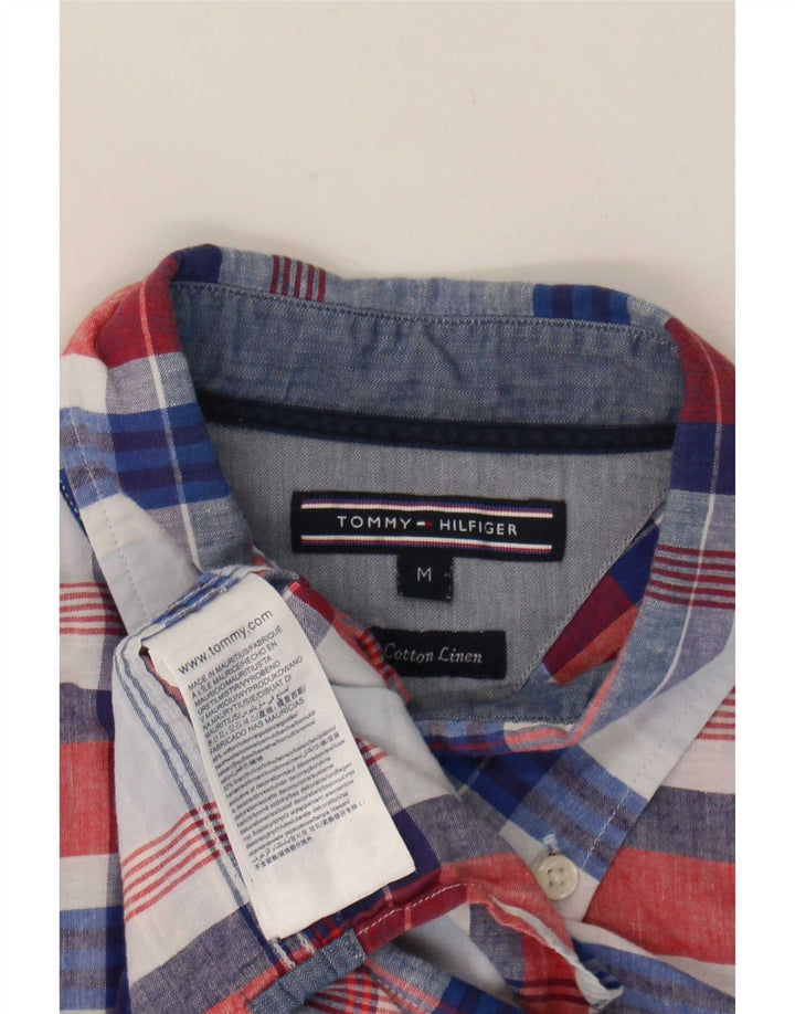 Tommy Hilfiger Chemise Homme Bleu Moyen Carreaux Coton