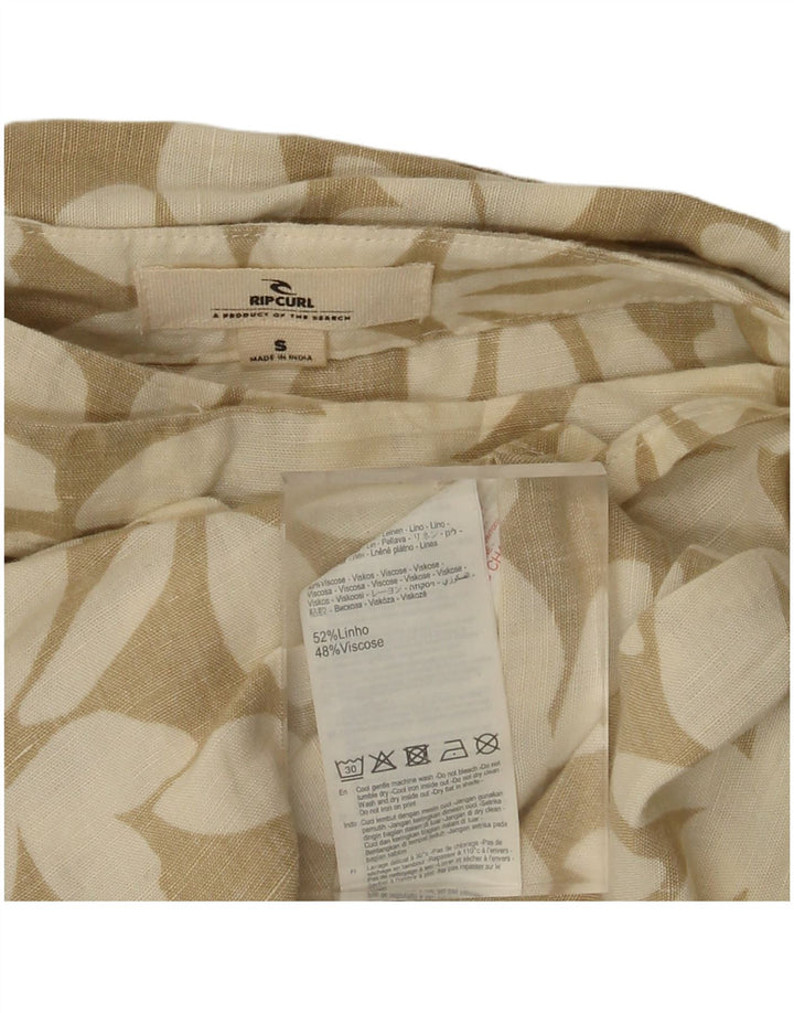 RIP CURL Jupe Portefeuille Femme Petit W26 Lin Floral Beige