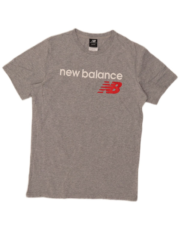 New Balance T-Shirt Graphique Homme Gris Moyen Moucheté Coton