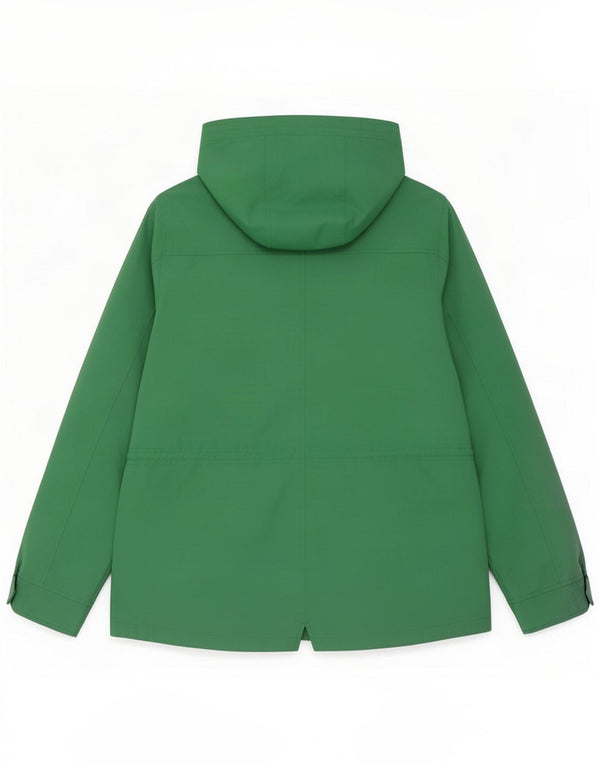 Crew Clothing Veste de pluie à capuche pour femme UK 16 Large Vert Polyester