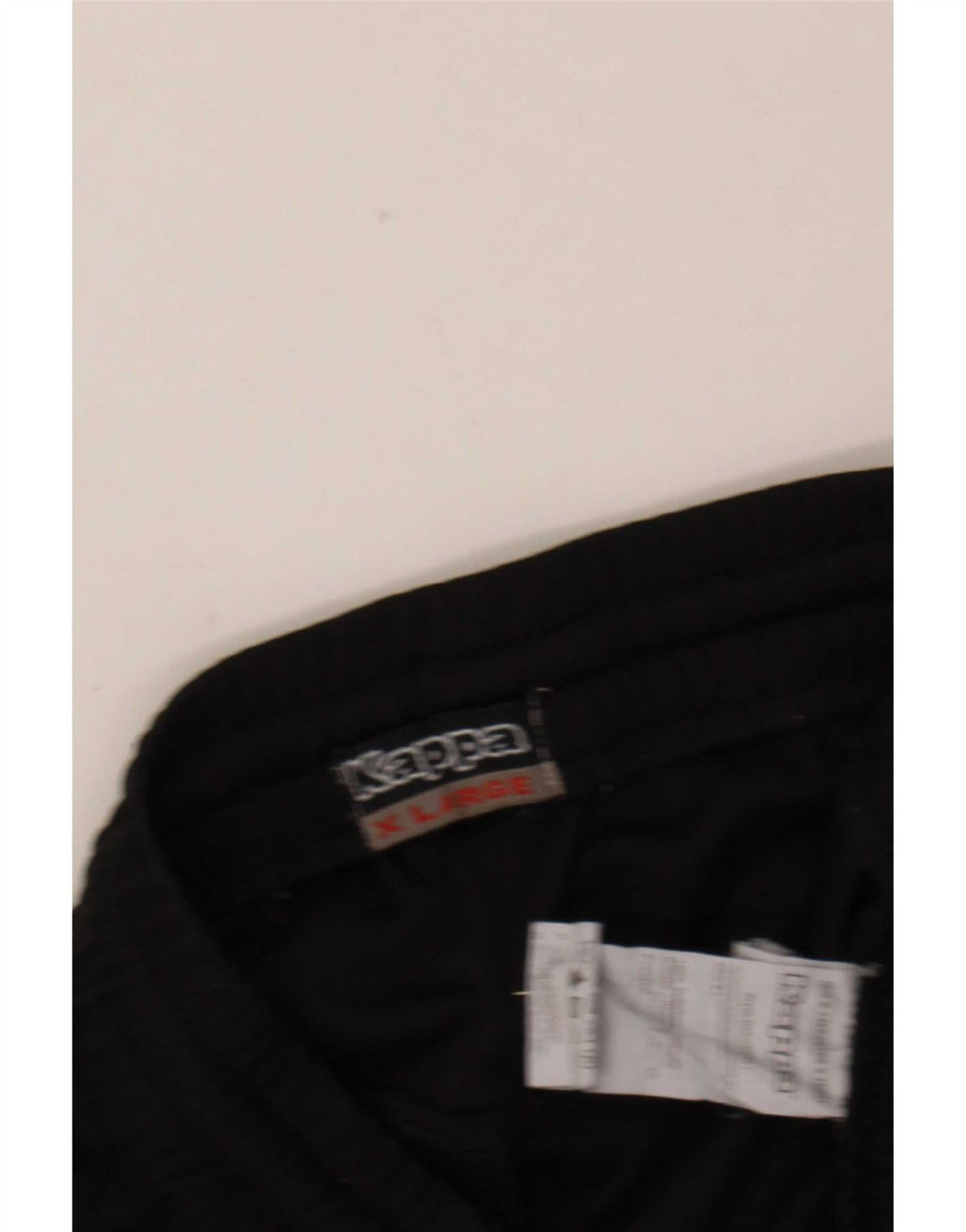 Kappa Pantalon de Survêtement Graphique Homme XL Noir Polyester