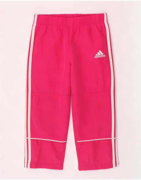 Adidas Pantalon de survêtement pour bébé fille 18-24 mois Rose Polyester