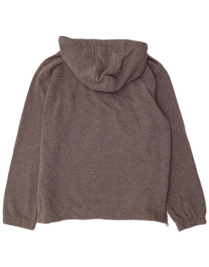 Ellesse Pull à capuche graphique surdimensionné pour femme UK 12 Gris moyen moucheté