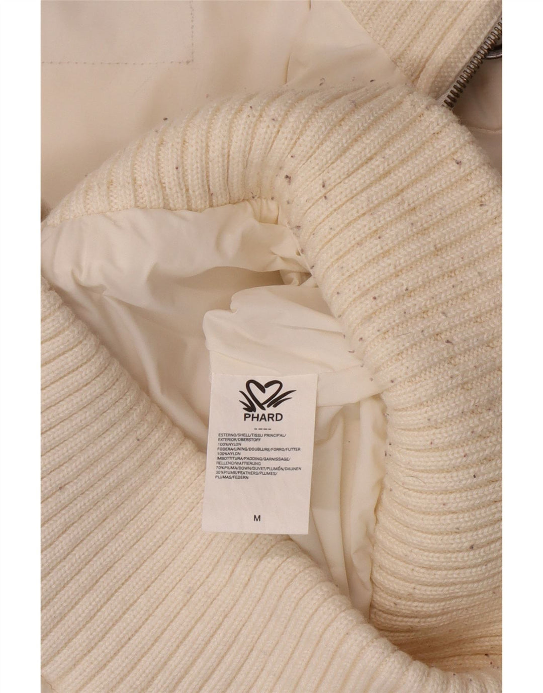 Phard Veste matelassée à capuche pour femme UK 14 Medium White Nylon