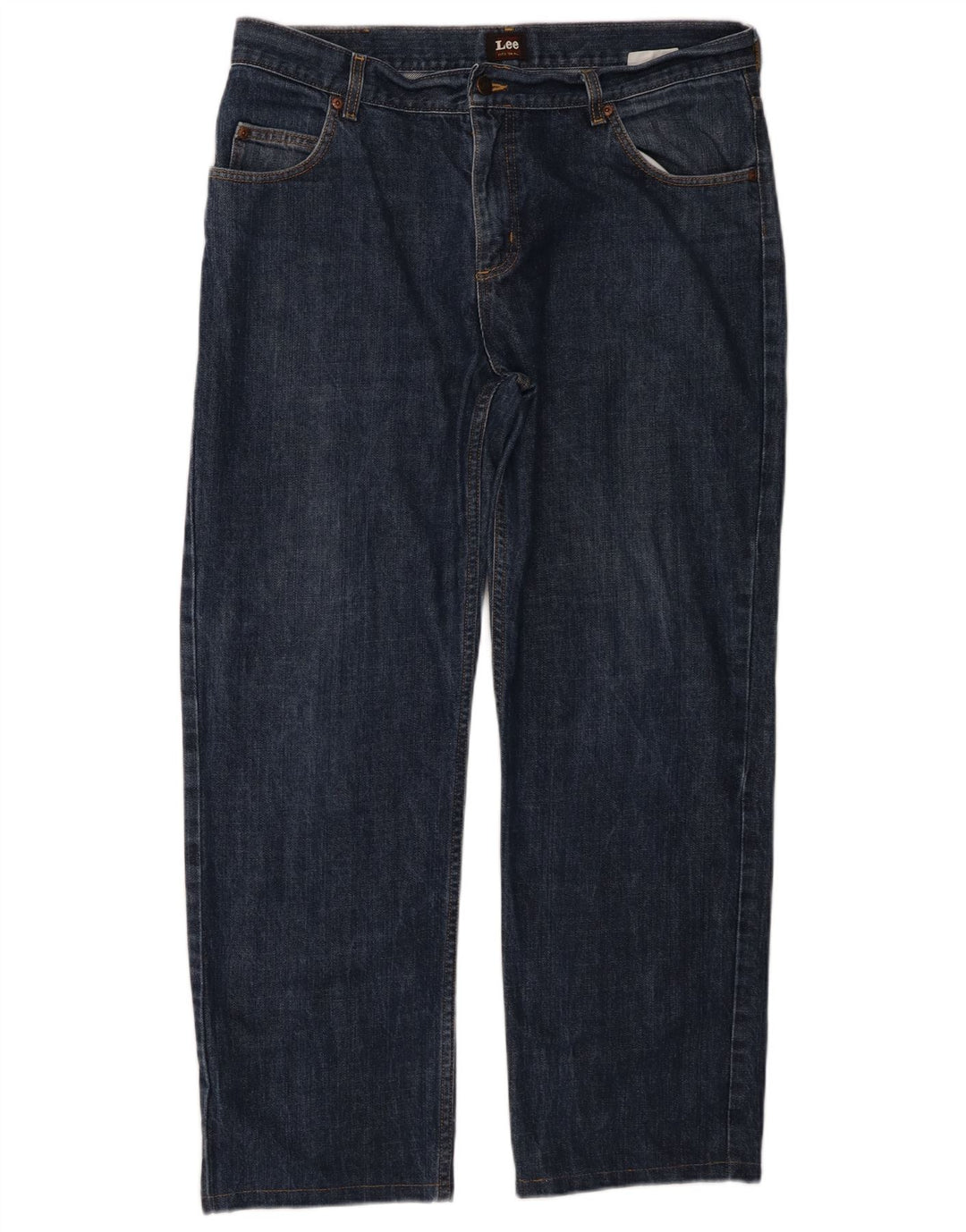Lee Jean Droit Brooklyn Homme W36 L28 Bleu Marine Coton