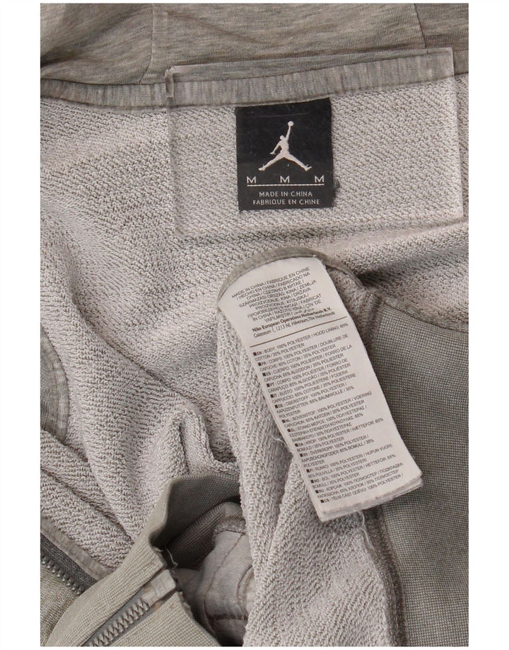Jordan Pull à capuche zippé pour homme Gris moyen Polyester