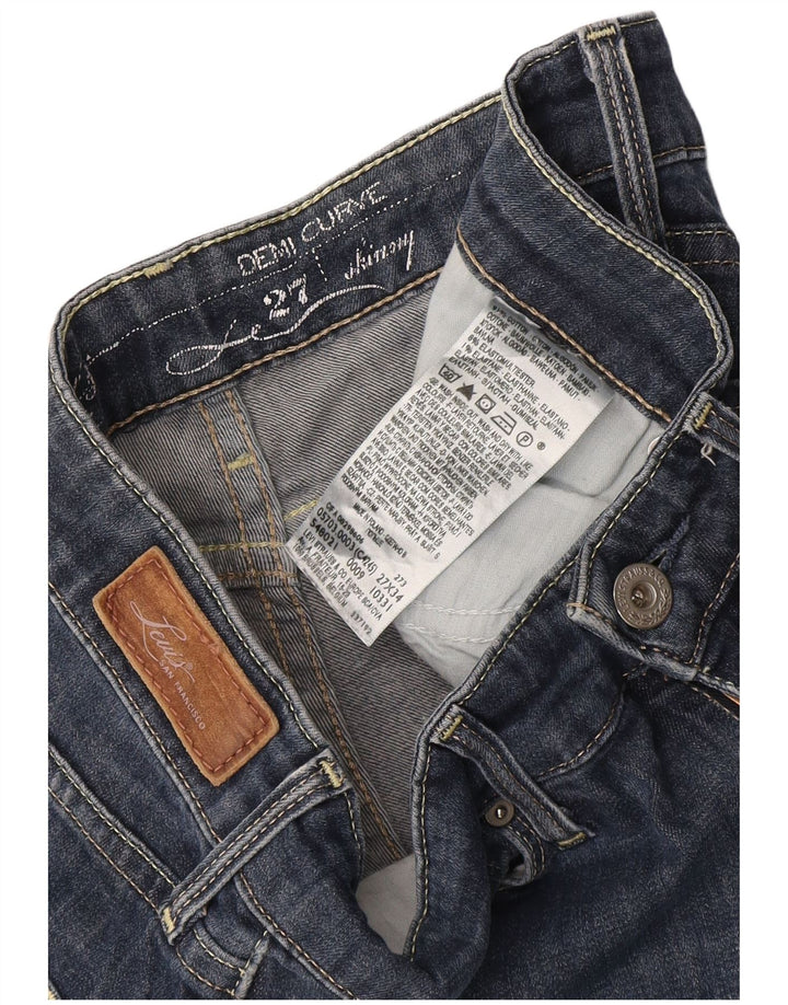 LEVI'S Jean Skinny Demi Curve Femme W27 L32 Bleu Marine Coton