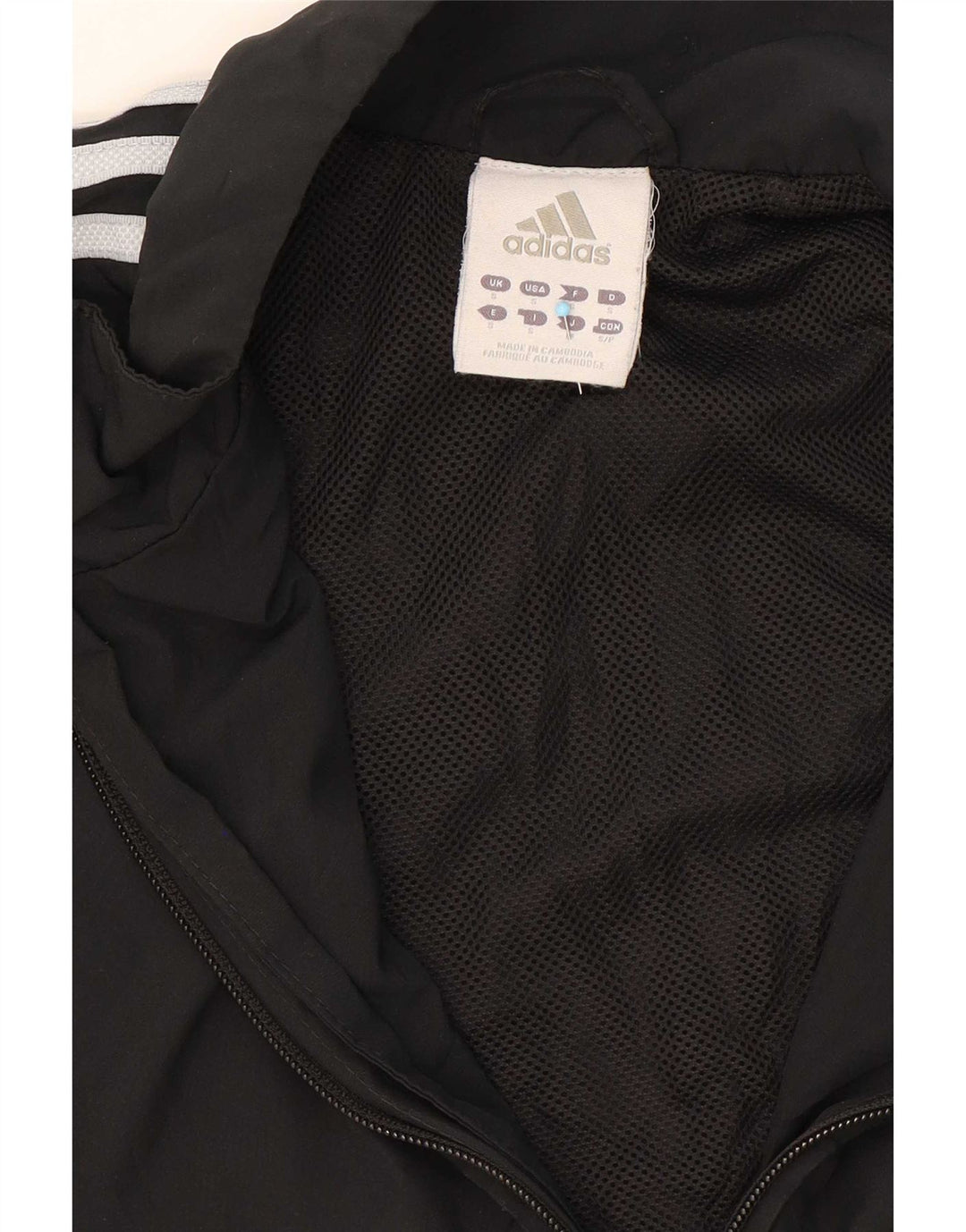 Adidas Hommes Climalite Survêtement Top Veste Petit Noir