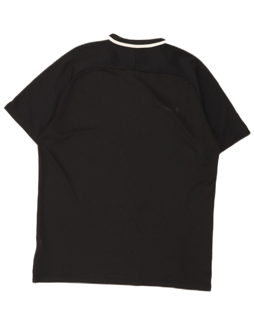 NIKE Womens Dri Fit T-Shirt Top UK 16 Large Noir Colorblock Polyester