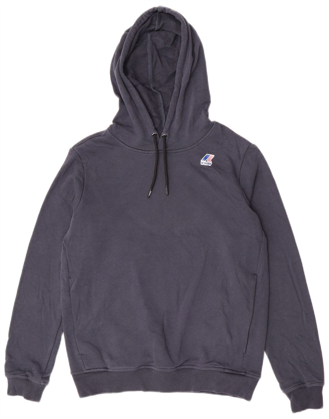 K-Way Pull à capuche pour homme Petit coton bleu marine