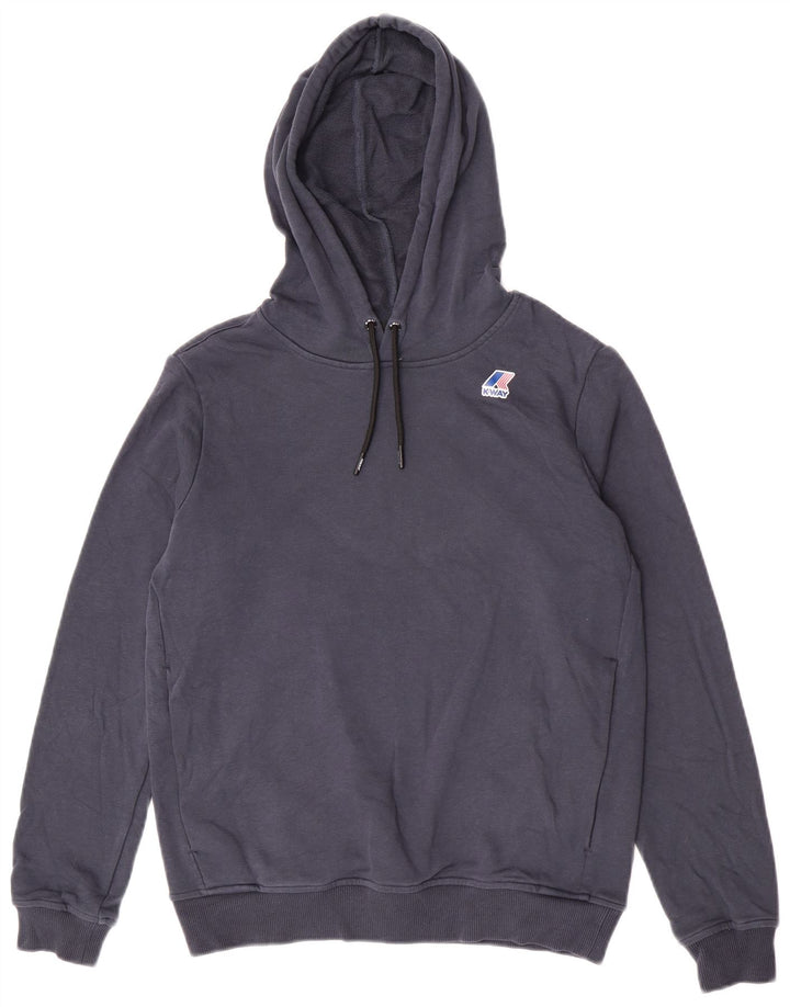 K-Way Pull à capuche pour homme Petit coton bleu marine