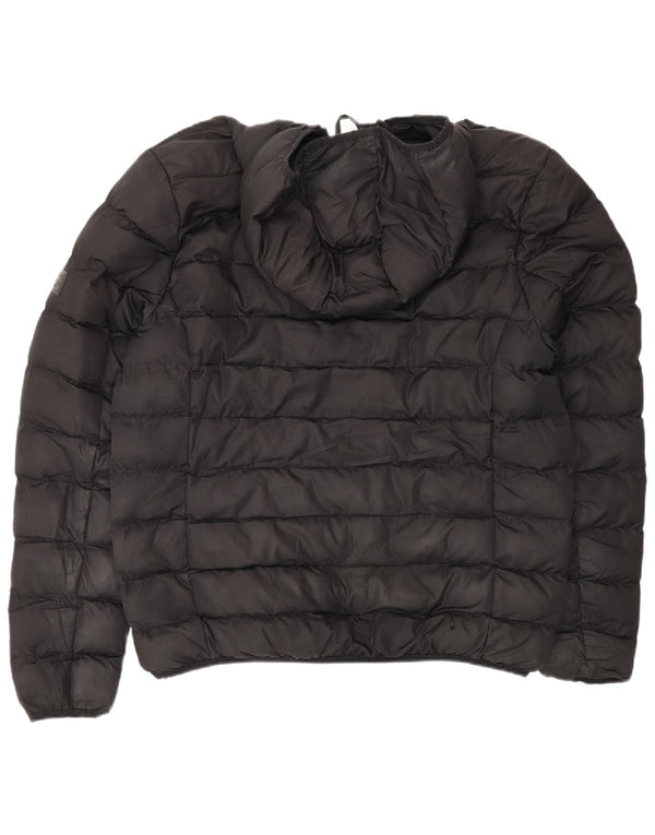 French Connection Veste matelassée à capuche pour homme UK 40 Large Noir