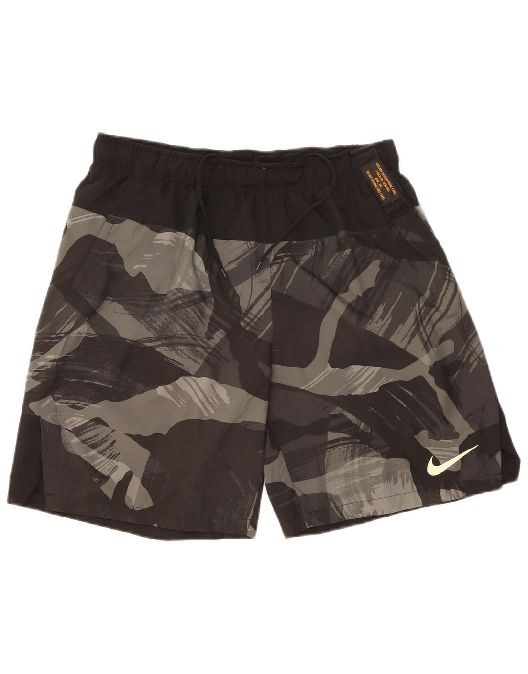NIKE Short de sport Dri Fit pour homme, grand, noir, camouflage, polyester