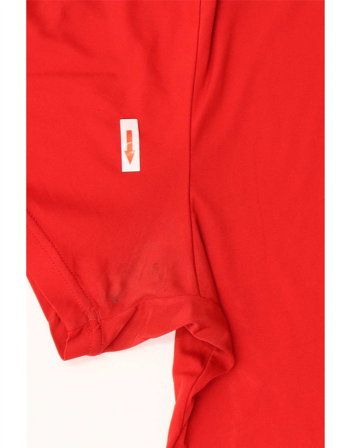 Nike T-Shirt Homme Haut XL Rouge Colorblock Polyester
