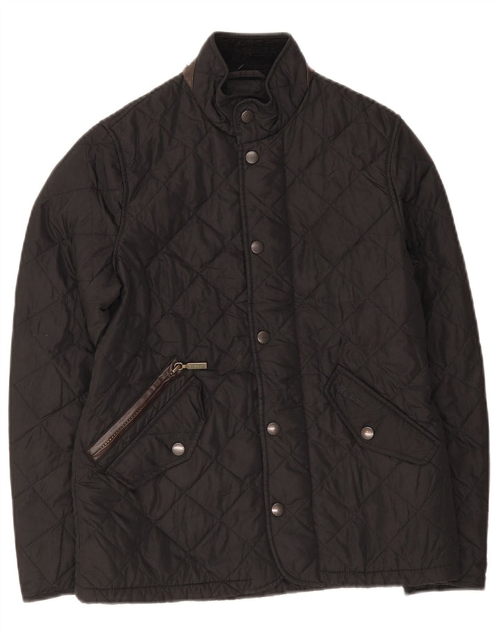 Barbour Veste matelassée pour garçons 10-11 ans Grand Noir