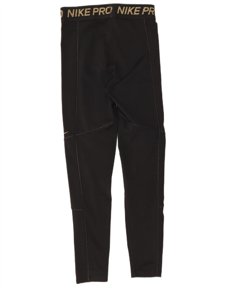 Nike Legging graphique Dri Fit pour femme UK 12 Noir moyen