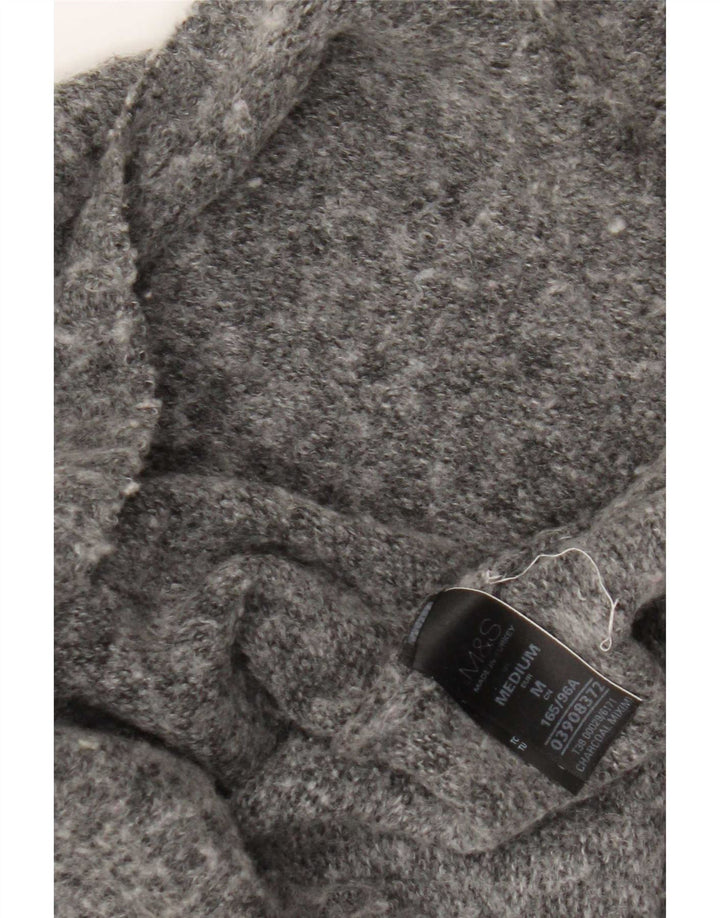 Marks & Spencer Pull col roulé pour femme UK 14 Gris moyen moucheté