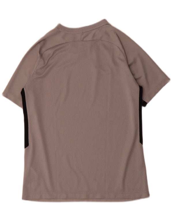 Nike Garçons Dri Fit T-Shirt Top 13-14 ans XL Gris Colorblock Polyester
