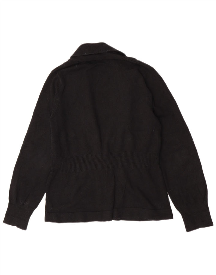 Eddie Bauer Cardigan pour femme en coton noir moyen UK 14