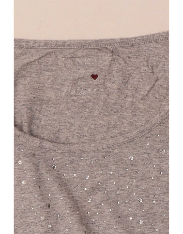 Canda Haut Femme Manches 3/4 UK 10 Petit Gris Moucheté