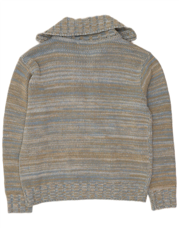 Carrera Femme Cardigan Pull UK 18 XL Multicolore Pinstripe