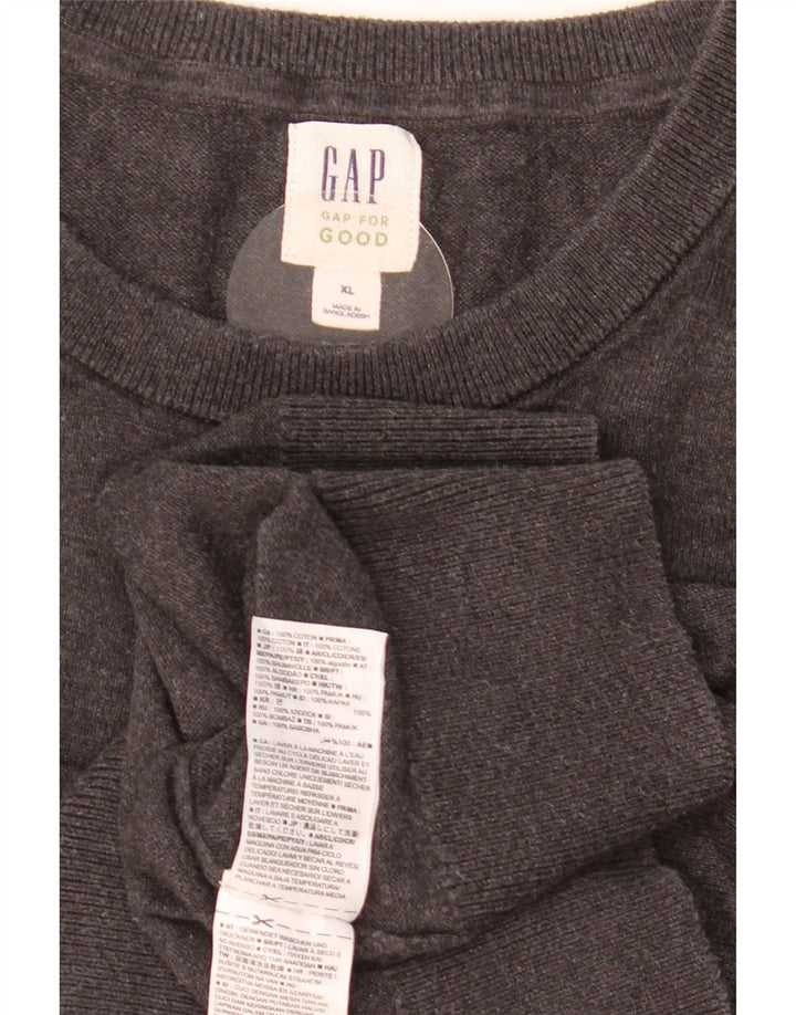 GAP Pull ras du cou pour homme XL en coton gris