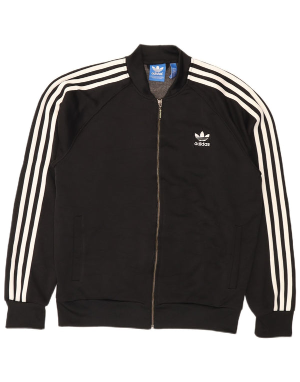 Adidas Veste de survêtement pour homme Large Noir Polyester