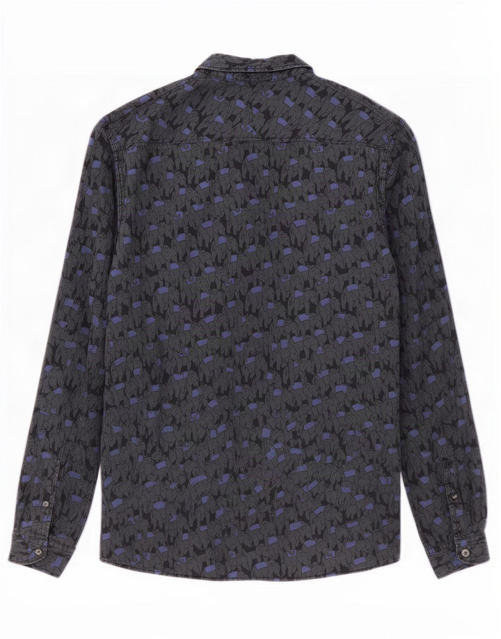 Paul Smith Chemise Homme Large Gris Animal Print Coton