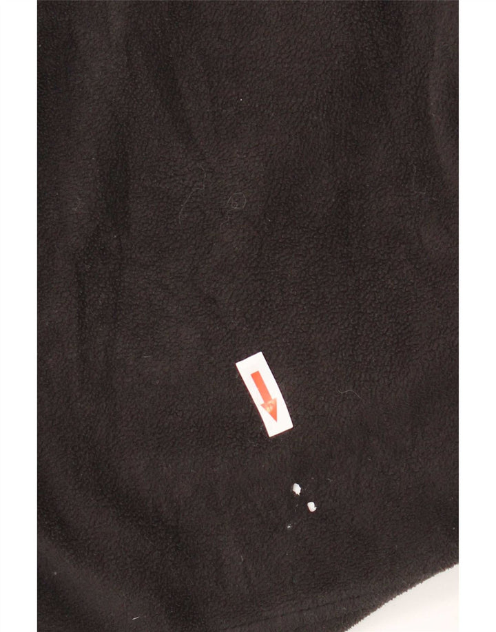 Brugi Pull polaire à col zippé pour femme UK 14 Medium Noir Polyester