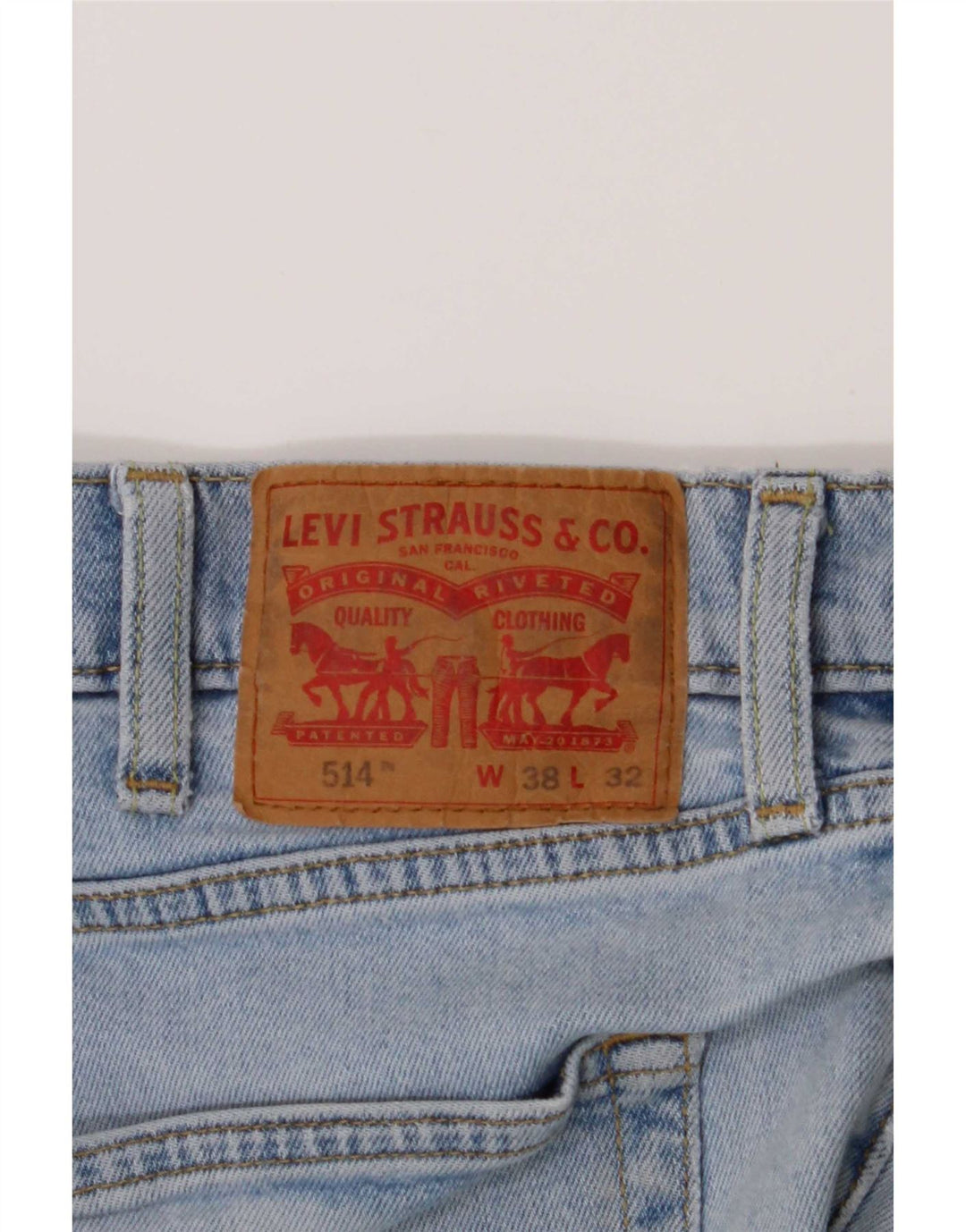Levi's Jean Droit 514 Homme Bleu W38 L32 Coton
