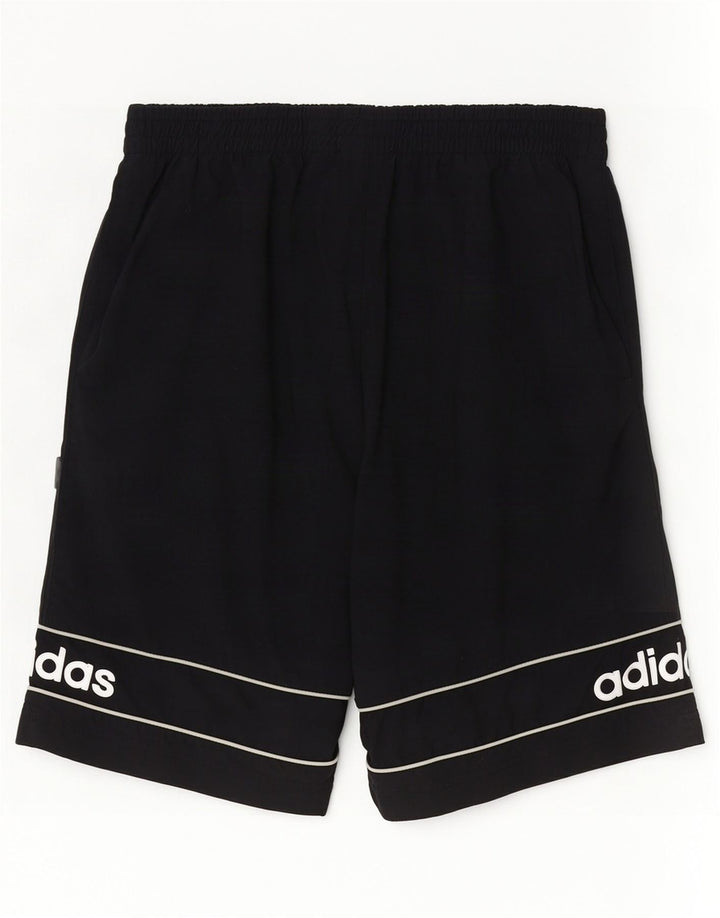 Adidas Short décontracté graphique pour homme W32 en polyester noir moyen