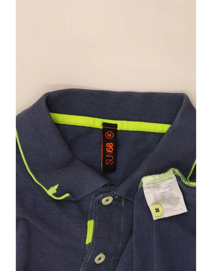 Sun68 Polo Homme Bleu Marine Moyen Coton