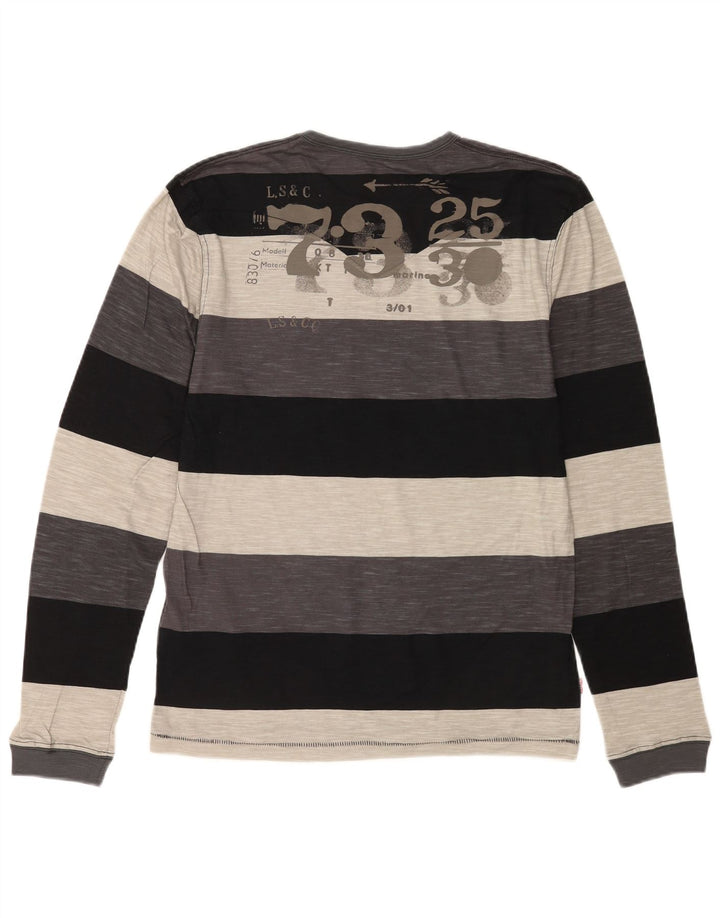 Levi's Haut Graphique à Manches Longues en Coton à Rayures Multicolores Homme