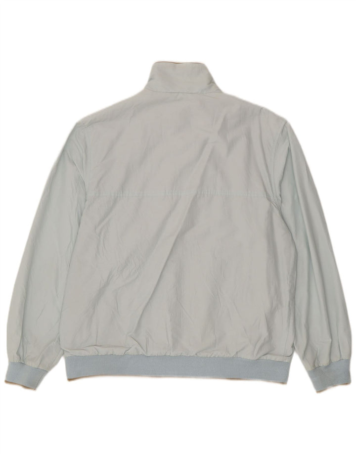 Geox Mens Respira Bomber Jacket UK 40 Large Bleu Coton