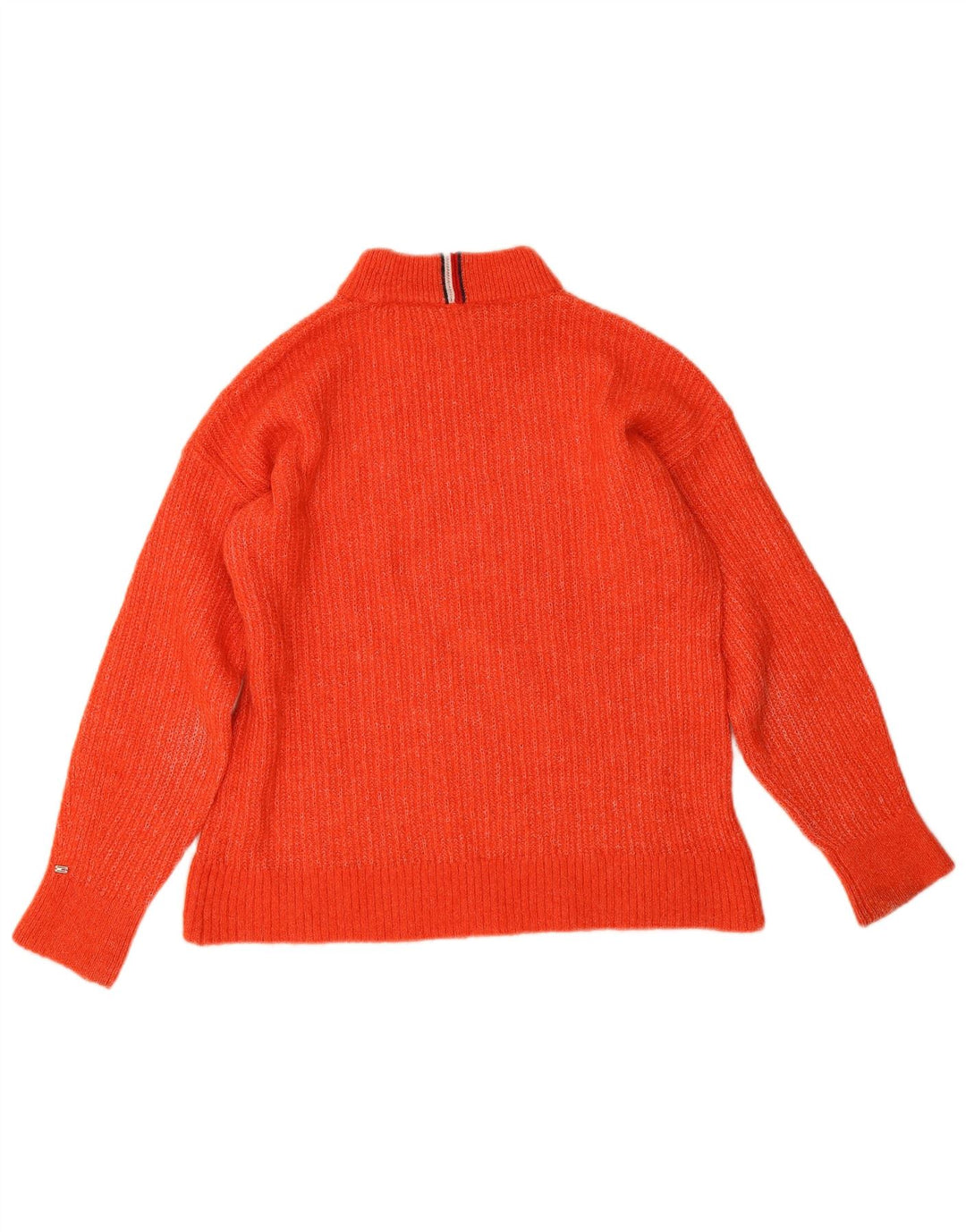 Tommy Hilfiger Pull col roulé pour femme UK 14 Orange moyen