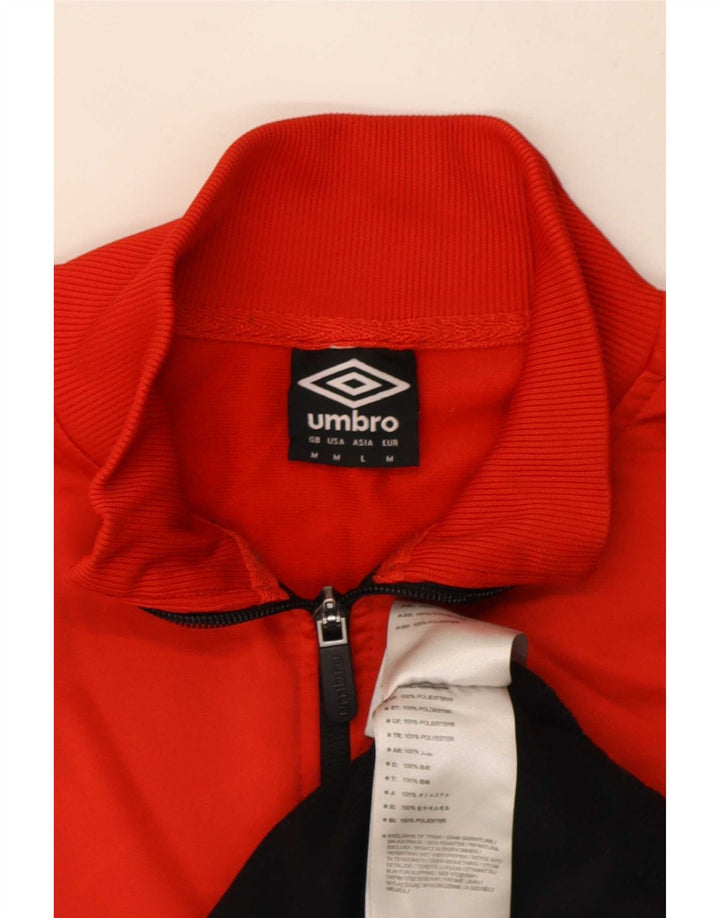 Umbro Veste de Survêtement Homme Rouge Moyen Polyester Colorblock