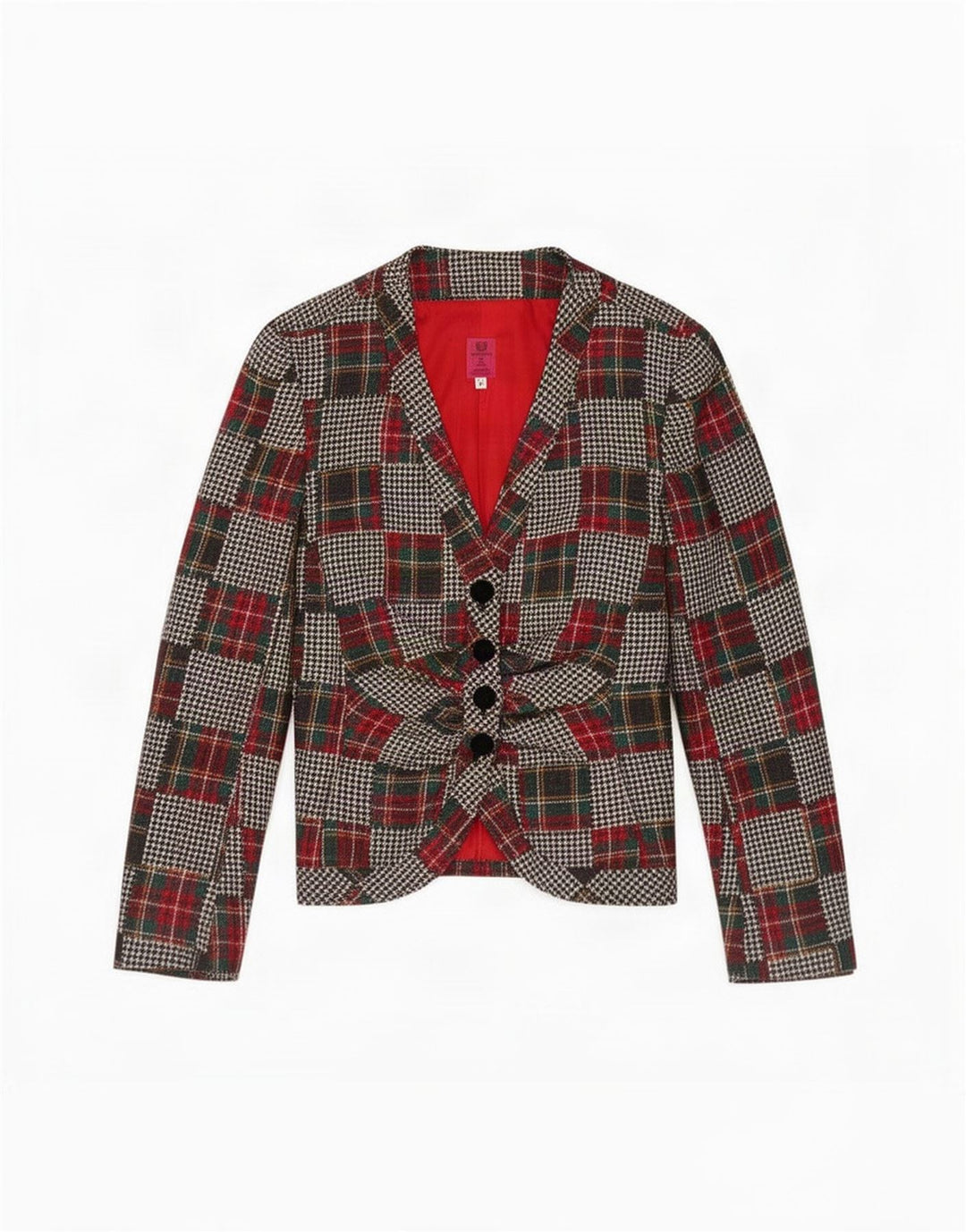 Ungaro Veste Blazer 4 Boutons Femme IT 42 Medium Multicolore Patchwork